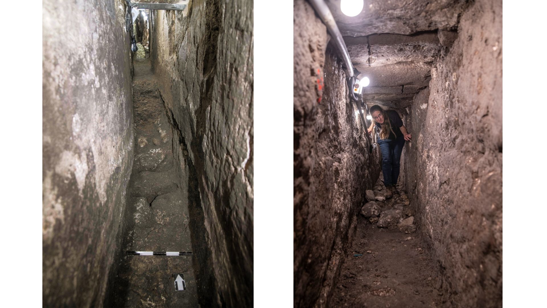 Canal de drenaje donde se encontró la inscripción asiria